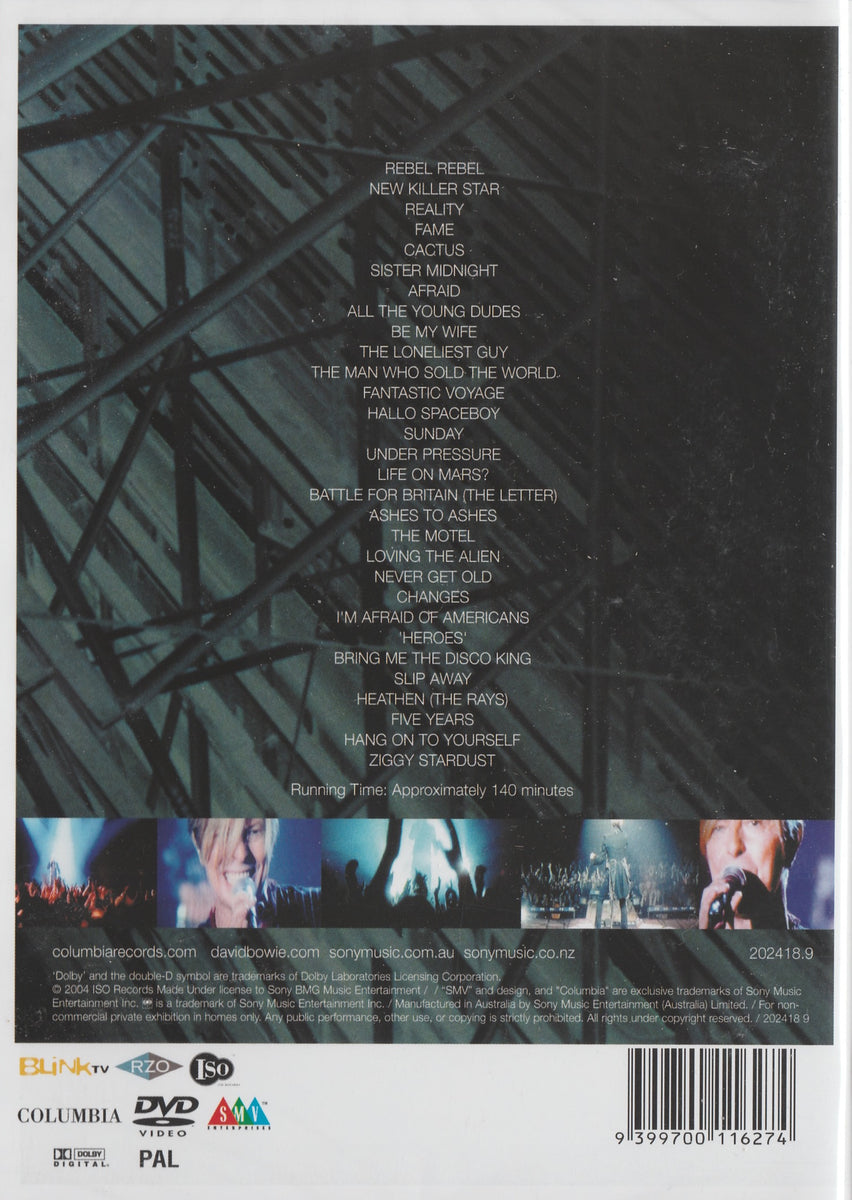 DAVID BOWIE - A REALITY TOUR – Red Edge Records