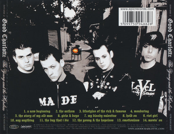 GOOD CHARLOTTE - THE YOUNG AND THE HOPELESS – Red Edge Records