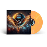 Marbled moon glow vinyl LP album cover featuring cosmic-themed artwork and glowing lunar design Showing Orange Vinyl