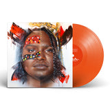 Baker Boy Gela orange vinyl LP album cover featuring striking portrait artwork by Adnate