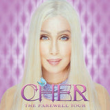 Cher The Farewell Tour 2LP Cover featuring Cher in front of a Hot Pink Backdrop