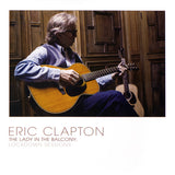 Album cover featuring Eric Clapton playing guitar with text 'The Lady in the Balcony: Lockdown Sessions' below.