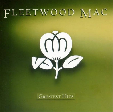Fleetwood Mac album cover with white logo on a green background