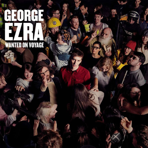 Cover art for GEORGE EZRA's album 'Wanted on Voyage' featuring a dense crowd with George Ezra in the center.