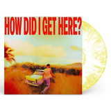 Vinyl record with a cover featuring a person by a car in a field and text 'HOW DID I GET HERE?'