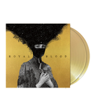 A vintage-style surrealist monochrome illustration centered against a reflective gold background. The image features a Victorian-era engraving of a person in formal wear, whose head and face are entirely obscured and replaced by an intricate, cascading cloud of dense black smoke or fine, sprawling tree branches that burst upward and outward. With Gold Vinyl 