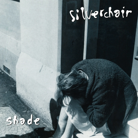 A black and white cover image of the band Silverchair with the album title 'Shade'