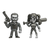 Metallic cast action figures Joker as Boss, Harley Quinn