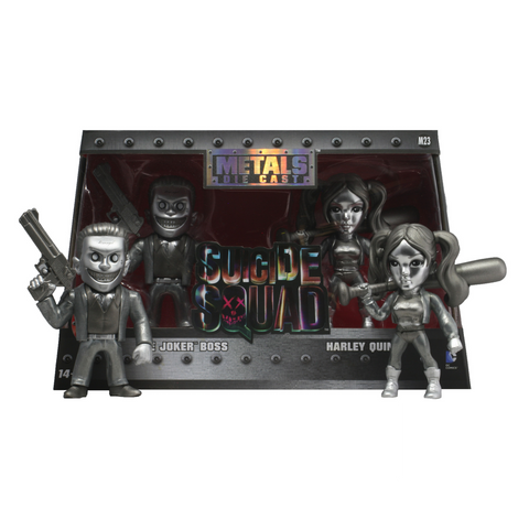 Metallic cast action figures Joker as Boss, Harley Quinn