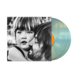 Vinyl record with a black and white photo of a child on the cover