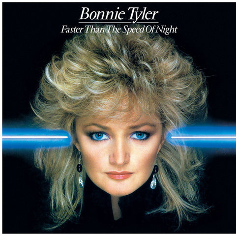Bonnie Tyler Faster Than the Speed of Night coloured vinyl LP album cover with classic artwork