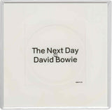 David Bowie The Next Day 7 inch vinyl single cover featuring the iconic black and white album artwork