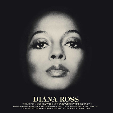 Diana Ross Diana Ross vinyl LP album cover featuring Diana Ross’ Face portrait pose against a simple textured background