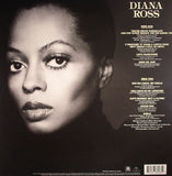 Diana Ross Diana Ross back Cover featuring Diana Ross in a relaxed portrait pose against a simple textured background with track listing