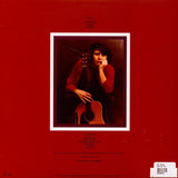 A solid red Background back cover with a sepia photo of McLean and his guitar, featuring the track listing