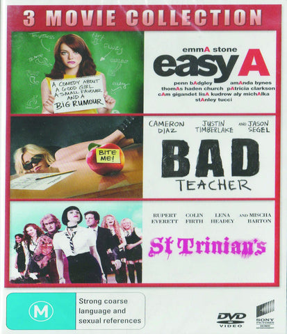 Easy A / Bad Teacher / St Trinian's 3 pack Front