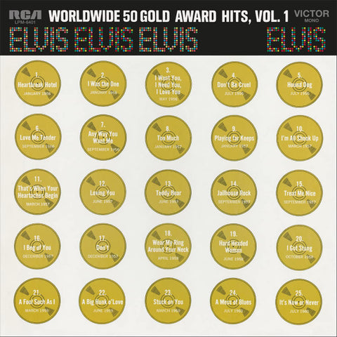ELVIS PRESLEY - WORLDWIDE 50 GOLD AWARD HITS (VOL .1)