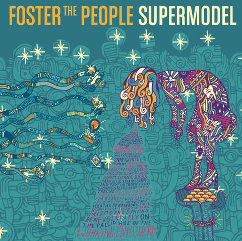 Album cover art for Foster the People - Supermodel featuring a stylized illustration.