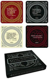 Game of thrones Coasters Set of 4 containing character quotes