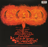Devil Flaming fire in orange with track listing below