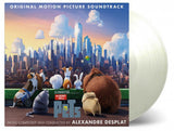 Cover of the Secret Life of Pets original motion picture score vinyl record featuring animated characters from the movie With vinyl out of sleeve