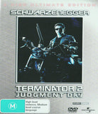 Terminator 2 Judgment Day DVD cover 2-disc Ultimate Edition Arnold Schwarzenegger sci-fi film