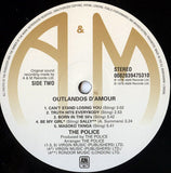 The Police Outlandos Vinyl Side B
