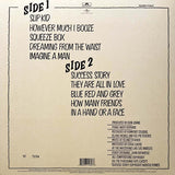 The Who ‎The Who By Numbers Back cover with track listing on a beige cover